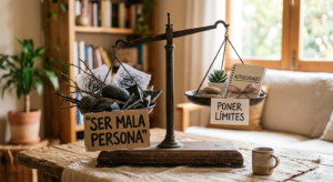 Balanza entre poner límites y sentirse mala persona